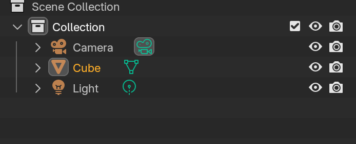 Blender Outliner
