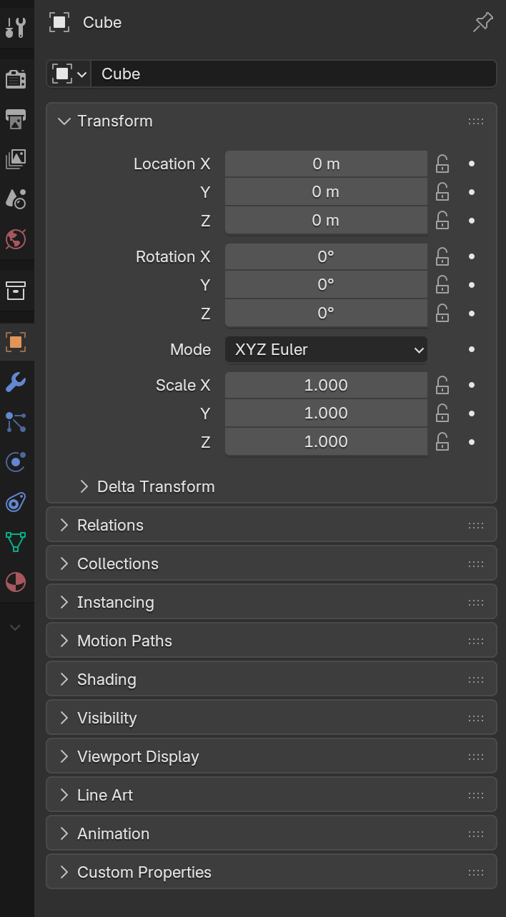 Blender Properties